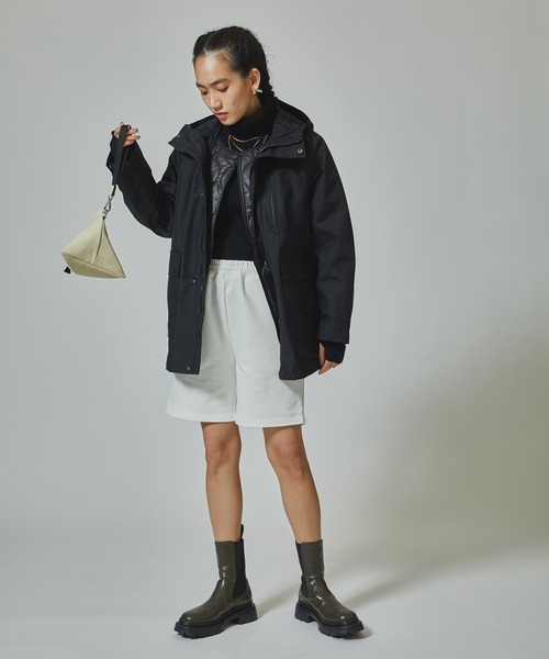 CITY TOKYO（シティトウキョウ）の「シルケット加工スウェットショートパンツ（スウェットパンツ・レディース・ホワイト/ダークグレー・1/2）」の3枚目の写真