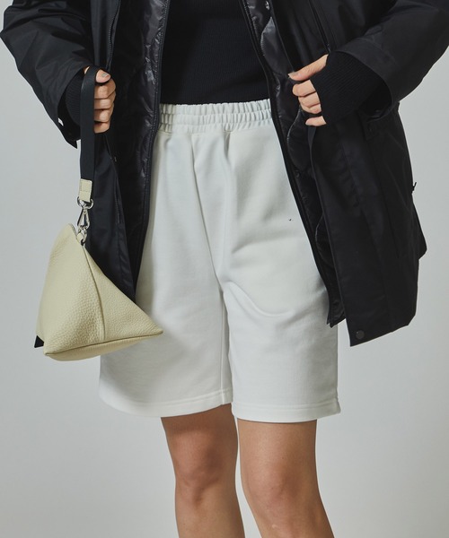 CITY TOKYO（シティトウキョウ）の「シルケット加工スウェットショートパンツ（スウェットパンツ・レディース・ホワイト/ダークグレー・1/2）」の8枚目の写真