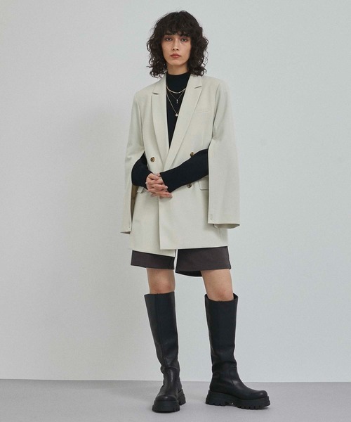 CITY TOKYO（シティトウキョウ）の「シルケット加工スウェットショートパンツ（スウェットパンツ・レディース・ホワイト/ダークグレー・1/2）」の11枚目の写真