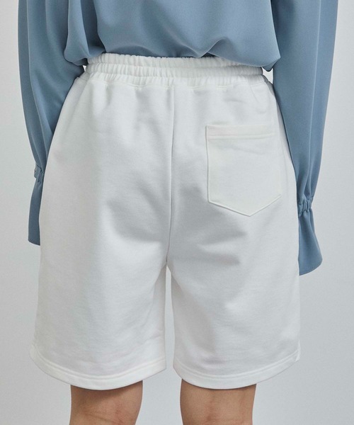 CITY TOKYO（シティトウキョウ）の「シルケット加工スウェットショートパンツ（スウェットパンツ・レディース・ホワイト/ダークグレー・1/2）」の19枚目の写真