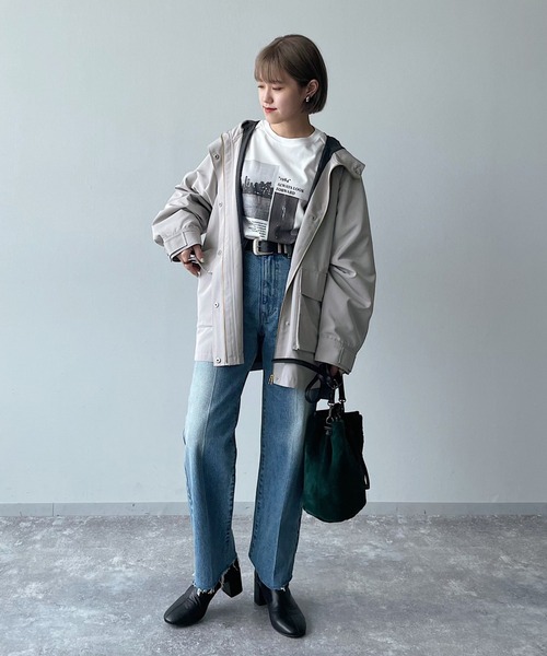 PAGEBOY(ページボーイ)の「スリットマウンテンパーカー(マウンテンパーカー・レディース・ブラック/オリーブ/グレイッシュベージュ・FREE)」の21枚目の写真