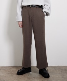 JUNRED | 【セットアップ対応】エアリーストレッチフラノワイドストレートパンツ(その他パンツ)