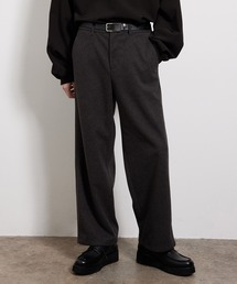 JUNRED | 【セットアップ対応】エアリーストレッチフラノワイドストレートパンツ(その他パンツ)