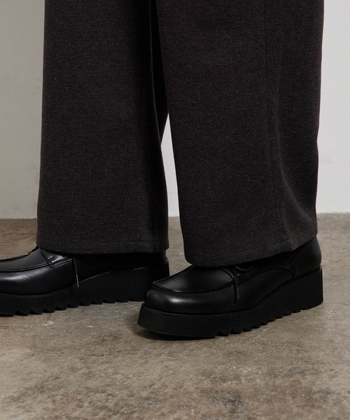 JUNRED（ジュンレッド）の「【セットアップ対応】エアリーストレッチフラノワイドパンツ（その他パンツ・メンズ・チャコールグレー/ダークブラウン/ブラウン/ベージュ系その他・S/M/L）」の13枚目の写真