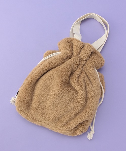 by LOVEiT(バイラビット)の「トートバッグ(ラビコ・ビビ)【もこもこ】【くま柄】(トートバッグ・キッズ・ベージュ/アイボリー・FREE)」の6枚目の写真