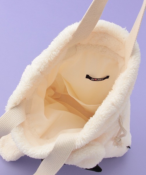 by LOVEiT(バイラビット)の「トートバッグ(ラビコ・ビビ)【もこもこ】【くま柄】(トートバッグ・キッズ・ベージュ/アイボリー・FREE)」の10枚目の写真