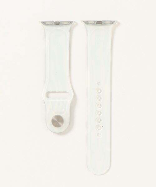 Me%(ミィパーセント)の「【38mm/40mm対応】アップルウォッチパターンバンド(アナログ腕時計・レディース・ホワイト/ブラック・MEDIUM)」の3枚目の写真