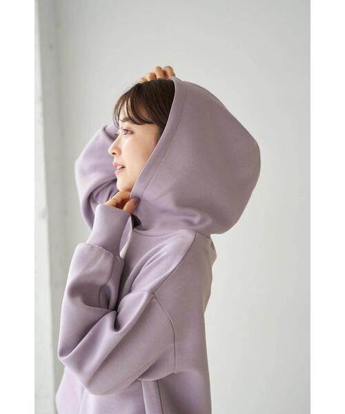 earth music&ecology（アースミュージックアンドエコロジー）の「もちぽわパーカー＊（パーカー・レディース・チャコールグレー/ベージュ/ミント/ブラウン/ラベンダー/アイボリー・FREE）」の13枚目の写真