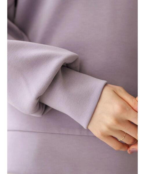 earth music&ecology（アースミュージックアンドエコロジー）の「もちぽわパーカー＊（パーカー・レディース・チャコールグレー/ベージュ/ミント/ブラウン/ラベンダー/アイボリー・FREE）」の15枚目の写真