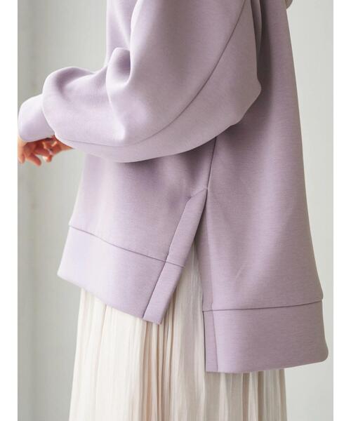 earth music&ecology（アースミュージックアンドエコロジー）の「もちぽわパーカー＊（パーカー・レディース・チャコールグレー/ベージュ/ミント/ブラウン/ラベンダー/アイボリー・FREE）」の16枚目の写真