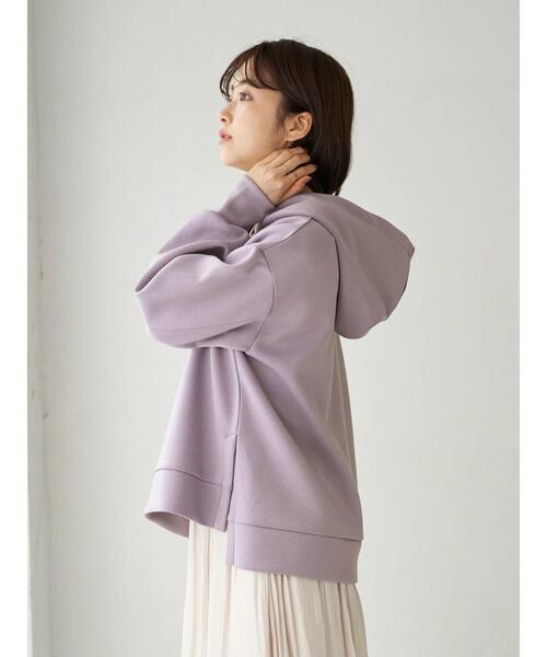 earth music&ecology（アースミュージックアンドエコロジー）の「もちぽわパーカー＊（パーカー・レディース・チャコールグレー/ベージュ/ミント/ブラウン/ラベンダー/アイボリー・FREE）」の18枚目の写真