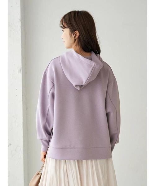 earth music&ecology（アースミュージックアンドエコロジー）の「もちぽわパーカー＊（パーカー・レディース・チャコールグレー/ベージュ/ミント/ブラウン/ラベンダー/アイボリー・FREE）」の19枚目の写真