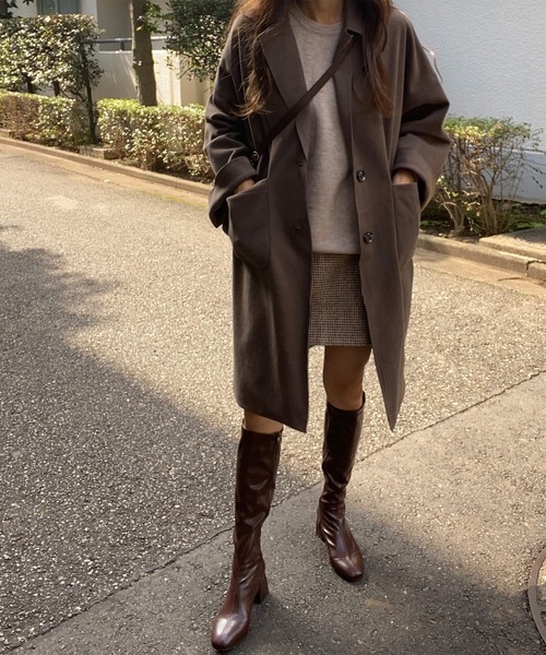 LAUIR（ラウアー）の「スクエアトゥロングブーツ（ブーツ・レディース・ホワイト/ブラック/ブラウン・39/36/37/38/35）」の12枚目の写真