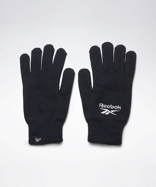 Reebok（リーボック）の「スポーツ エッセンシャルズ ロゴ グローブ / Sports Essentials Logo Gloves（手袋・メンズ・ブラック/ネイビー・MEDIUM/LARGE）」の2枚目の写真