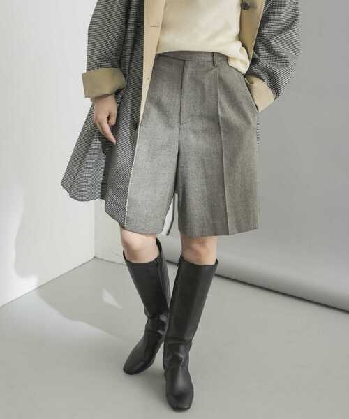 URBAN RESEARCH（アーバンリサーチ）の「マニッシュツィードハーフパンツ（その他パンツ・レディース・グレー系その他/ベージュ系その他・38/36）」の9枚目の写真
