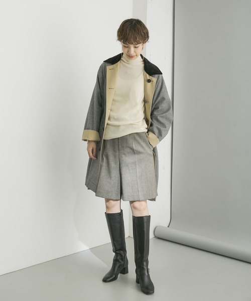 URBAN RESEARCH（アーバンリサーチ）の「マニッシュツィードハーフパンツ（その他パンツ・レディース・グレー系その他/ベージュ系その他・38/36）」の3枚目の写真