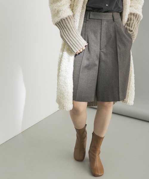 URBAN RESEARCH（アーバンリサーチ）の「マニッシュツィードハーフパンツ（その他パンツ・レディース・グレー系その他/ベージュ系その他・38/36）」の13枚目の写真