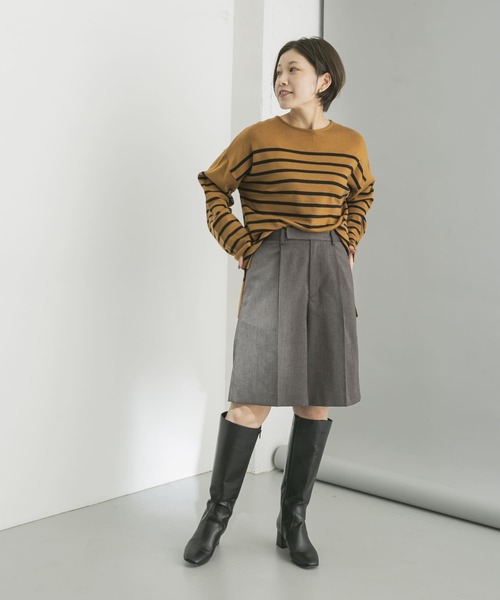 URBAN RESEARCH（アーバンリサーチ）の「マニッシュツィードハーフパンツ（その他パンツ・レディース・グレー系その他/ベージュ系その他・38/36）」の8枚目の写真