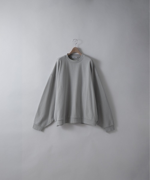 RUUBON】wide crew neck sweat / ワイドクルーネックスウェット