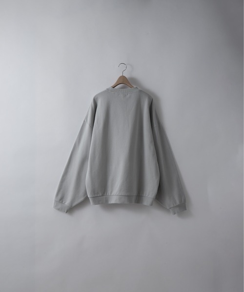 RUUBON】wide crew neck sweat / ワイドクルーネックスウェット