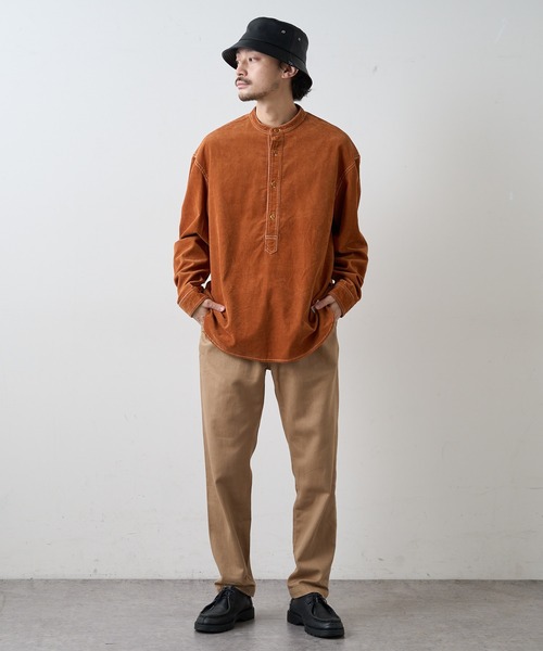 CIAOPANIC TYPY(チャオパニックティピー)の「ヴィンテージライクコーデュロイプルオーバーシャツ(シャツ/ブラウス・メンズ・チャコールグレー/オレンジ/サンドベージュ・MEDIUM/LARGE)」の13枚目の写真