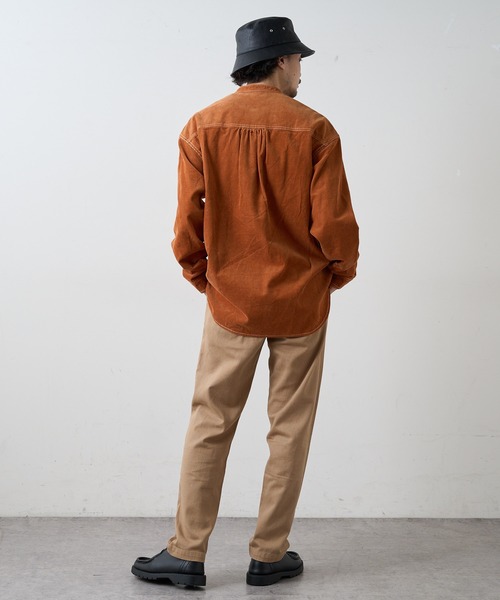 CIAOPANIC TYPY(チャオパニックティピー)の「ヴィンテージライクコーデュロイプルオーバーシャツ(シャツ/ブラウス・メンズ・チャコールグレー/オレンジ/サンドベージュ・MEDIUM/LARGE)」の15枚目の写真