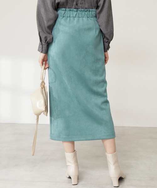 N.（N. Natural Beauty Basic）（エヌエヌナチュラルビューティーベーシック）の「【S Size Line】◆フェイクスウェードタイトスカート（スカート・レディース・モカ/ピンク/グリーン/グレー・SMALL/MEDIUM）」の14枚目の写真