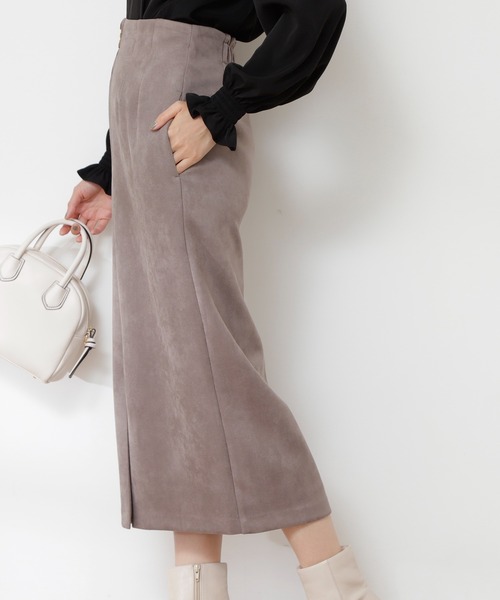 N.（N. Natural Beauty Basic）（エヌエヌナチュラルビューティーベーシック）の「【S Size Line】◆フェイクスウェードタイトスカート（スカート・レディース・モカ/ピンク/グリーン/グレー・SMALL/MEDIUM）」の18枚目の写真