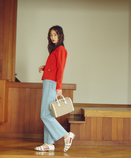 N.（N. Natural Beauty Basic）（エヌエヌナチュラルビューティーベーシック）の「【追加生産】◆モノグラムミニボストンバッグ（ボストンバッグ・レディース・ブラック系その他/ベージュ系その他/ホワイト系その他・ﾌﾘ-）」の6枚目の写真