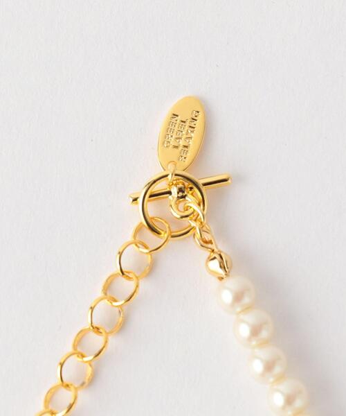 green label relaxing（グリーンレーベルリラクシング）の「フェイクパール ＆ボール 3WAY ネックレス（ネックレス・レディース・シルバー/ゴールド・FREE）」の4枚目の写真