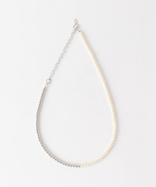 green label relaxing（グリーンレーベルリラクシング）の「フェイクパール ＆ボール 3WAY ネックレス（ネックレス・レディース・シルバー/ゴールド・FREE）」の9枚目の写真