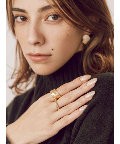 EVRIS（エヴリス）の「MELT 3PCS リング（リング・レディース・シルバー/ゴールド・FREE）」の3枚目の写真