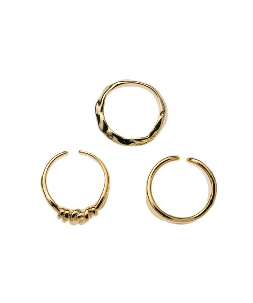 EVRIS（エヴリス）の「MELT 3PCS リング（リング・レディース・シルバー/ゴールド・FREE）」の9枚目の写真