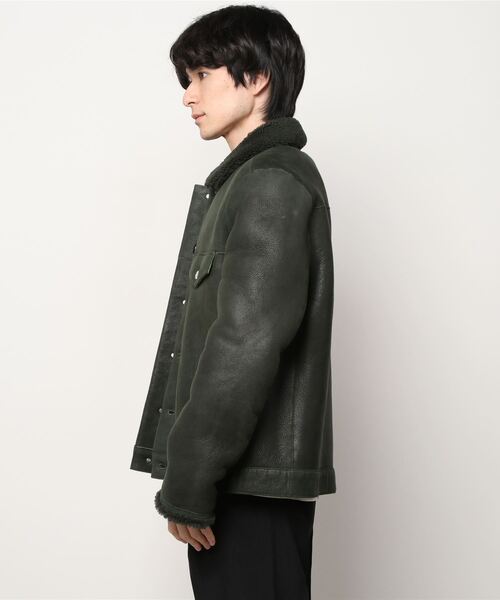 入手困難✨ポールスミス リアルムートン ライダースジャケット カーキ M すべてのメンズ Paul Smith アイテム一覧｜ポール・スミス 入手困難