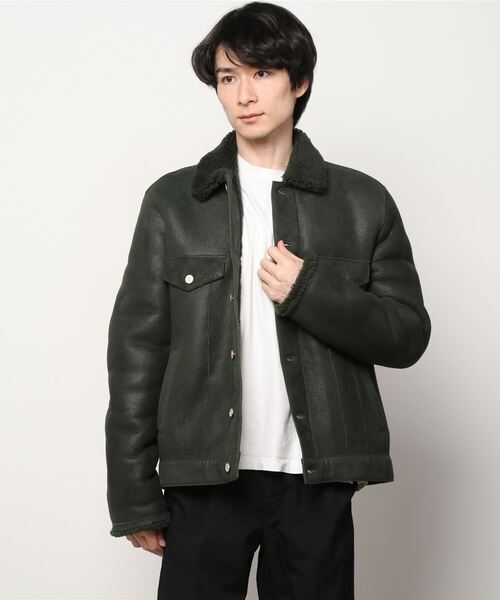 Paul Smith ムートンライダース　メンズＬアウター Paul Smith ムートンライダース メンズLアウター ムートンレザー