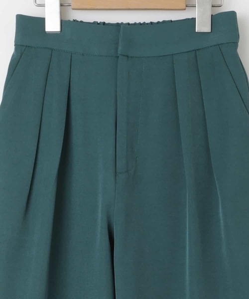 a.v.v（アーヴェヴェ）の「[150-160]タックテーパードパンツ（スラックス・キッズ・グリーン/ライトブルー・150/160）」の9枚目の写真