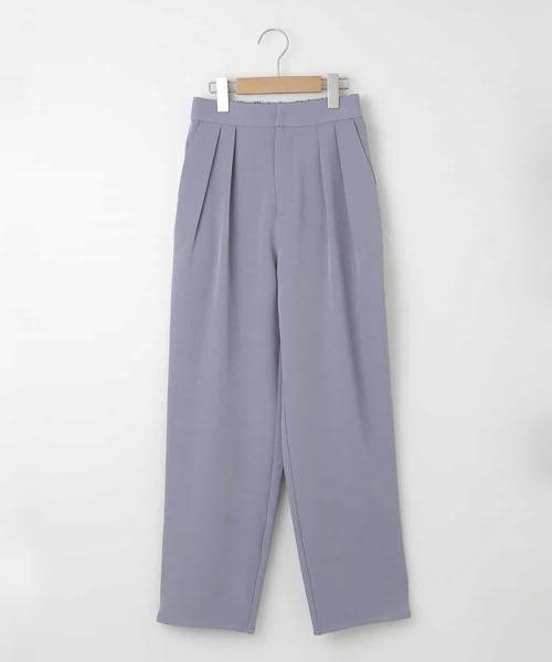 a.v.v（アーヴェヴェ）の「[150-160]タックテーパードパンツ（スラックス・キッズ・グリーン/ライトブルー・150/160）」の13枚目の写真