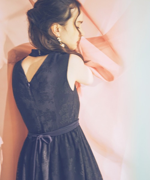 RUIRUE BOUTIQUE(ルイルエブティック)の「プチハイネックロングレースワンピース結婚式 お呼ばれ パーティー ドレス(ドレス・レディース・ブルー/パープル/ブラック/ベージュ・S/M/L)」の20枚目の写真