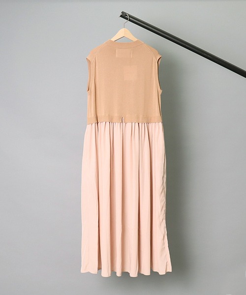 ADAWAS（アダワズ）の「【 ADAWAS / アダワス 】 GATHERED DRESS / ギャザードレス（ワンピース・レディース・ブラウン/ピンク・FREE）」の6枚目の写真