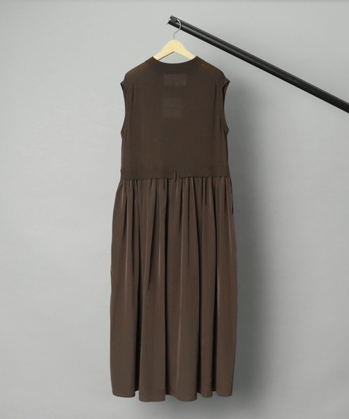 ADAWAS（アダワズ）の「【 ADAWAS / アダワス 】 GATHERED DRESS / ギャザードレス（ワンピース・レディース・ブラウン/ピンク・FREE）」の15枚目の写真