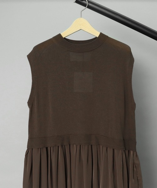 ADAWAS（アダワズ）の「【 ADAWAS / アダワス 】 GATHERED DRESS / ギャザードレス（ワンピース・レディース・ブラウン/ピンク・FREE）」の18枚目の写真