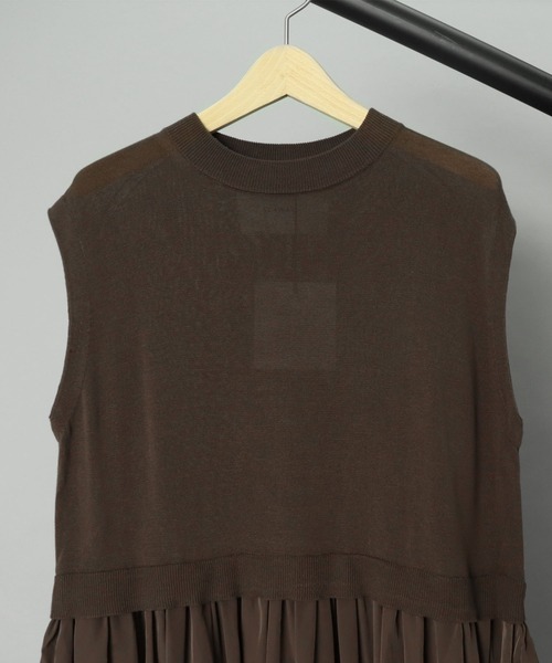 ADAWAS（アダワズ）の「【 ADAWAS / アダワス 】 GATHERED DRESS / ギャザードレス（ワンピース・レディース・ブラウン/ピンク・FREE）」の20枚目の写真