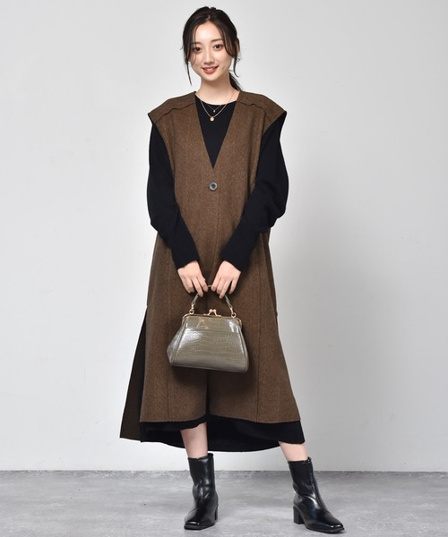 セール セットアイテム ベストsetニットワンピ ワンピース Retro Girl レトロガール のファッション通販 Zozotown