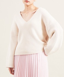 片畦2WAYローゲージニット