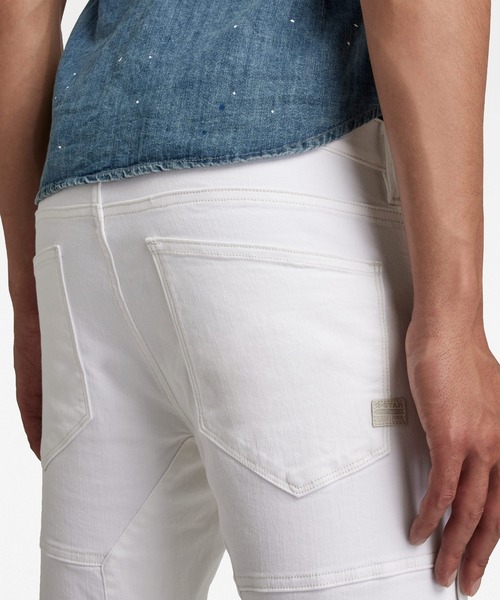 G-STAR（ジースター）の「RACKAM 3D SKINNY JEANS/スキニー/立体裁断（デニムパンツ・メンズ・ホワイト・27/30/28/30/29/30/30/30）」の3枚目の写真