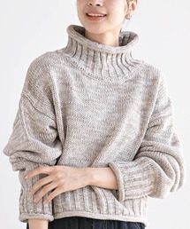 CLASScorgiミックスニットハイネックマルチカラーショート丈 CLASScorgiミックスニットハイネックマルチカラーショート丈