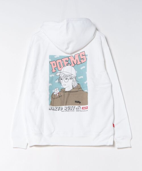 Naked Rust and other POEMS(ネイキッドラストアンドアザーポエムス)の「【69】【it】【POEMS x FUJIYA】バックプリント プルパーカー(パーカー・レディース・ホワイト/ブラック/ベージュ・MEDIUM/LARGE)」の19枚目の写真