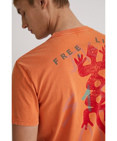 Desigual(デシグアル)の「メンズ Tシャツ半袖 BARUCH(Tシャツ/カットソー・メンズ・オレンジ・S/M/L/XL/XXL)」の6枚目の写真