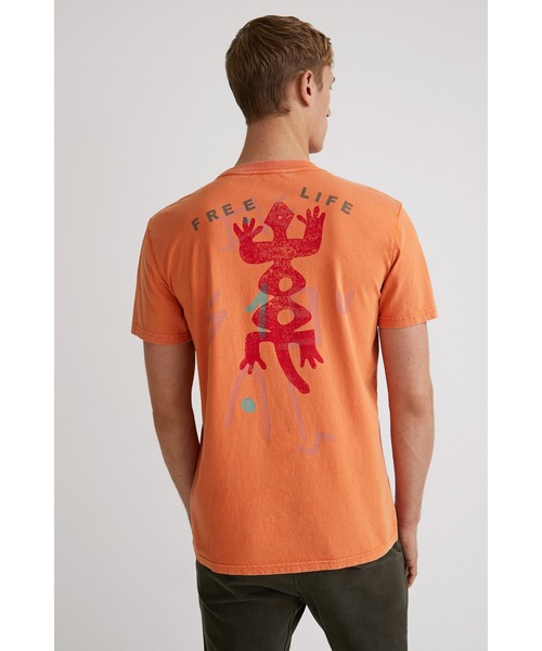 Desigual(デシグアル)の「メンズ Tシャツ半袖 BARUCH(Tシャツ/カットソー・メンズ・オレンジ・S/M/L/XL/XXL)」の5枚目の写真