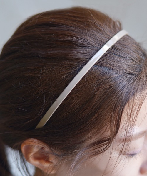 Fun & Daily（ファンアンドデイリー）の「F&D : ナローカラーカチューシャ（カチューシャ・レディース・オレンジ/ピンク/グレー/ベージュ/ブラック/イエロー/グリーン/ローズ・FREE）」の12枚目の写真